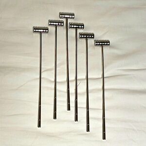 New Pottery Barn stainless polo mallet drink stirrers not used. Excellent